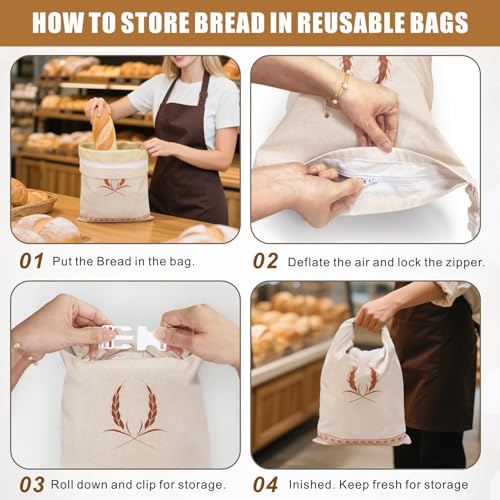 Beeswax Bread Bags 2 Pack (2 Count)