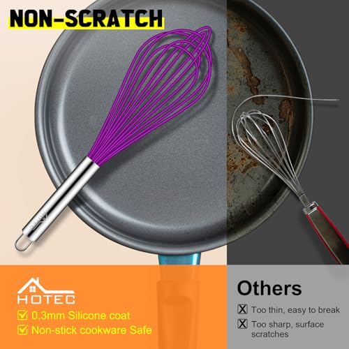 4 Pieces Silicone Whisks Set (4 Count)