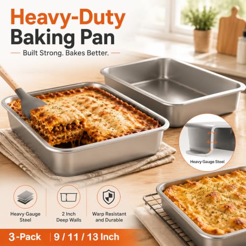 Deep Baking Pans Set of 3 (3 Count)