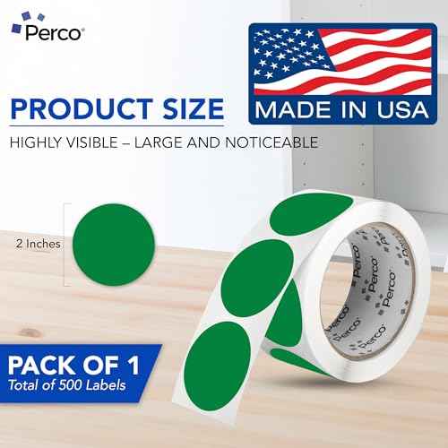Green Round Circle Dot Sticker 2