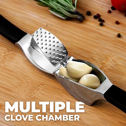 Metal Comfort Grip Garlic Press