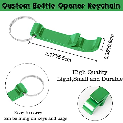 20PCS Personalized Bottle Opener Keychain Bulk Custom Beer Bottle Opener with Logo Text Engraved Wedding Bottle Opener Favors Customized Gifts for Guests Baby Shower Birthday Party (20 Count)