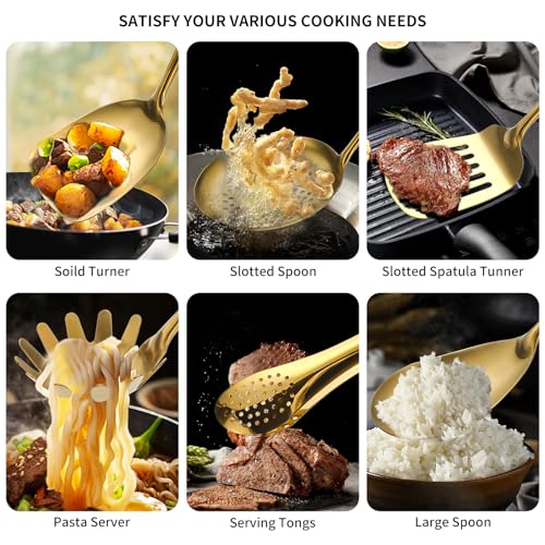 304 Stainlss Steel Matte Kitchen Utensils Set (12 Count)