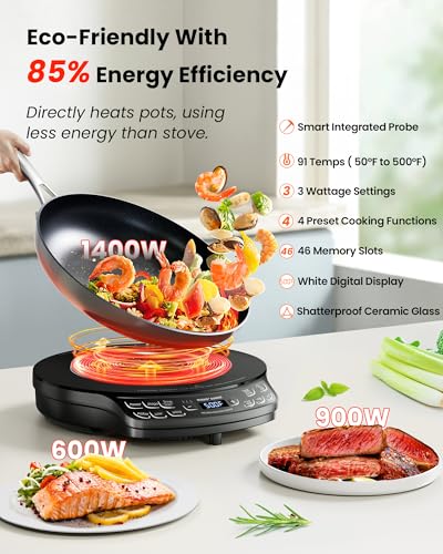 Portable Induction Cooktop Diamond with Probe