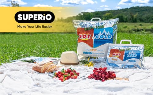 Hot & Cold Insulated Bags for Food Delivery & Grocery Shopping
