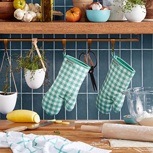Gingham Oven Mitt 2