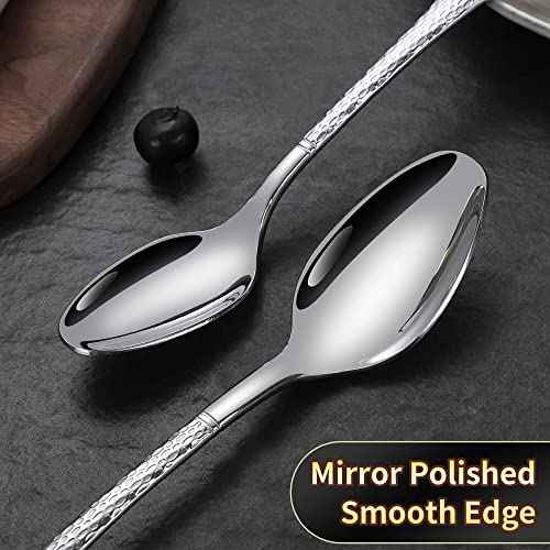 Hammered Silverware Set (30 Count)