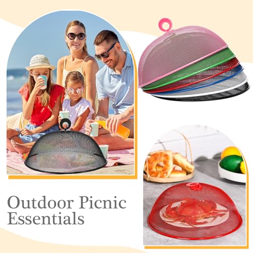 6 Pcs Metal Mesh Food Cover Outdoor Food Tents