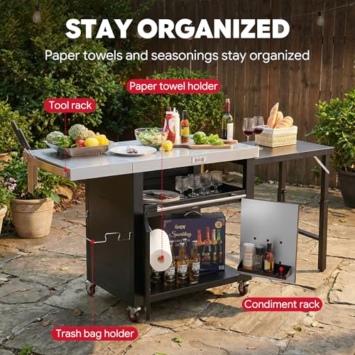 Outdoor Kitchen Island with Cabinet
