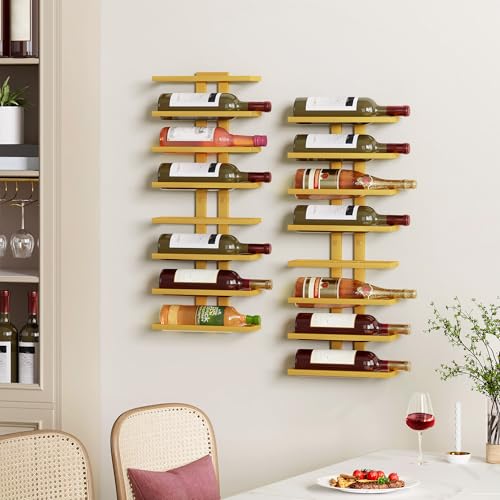 8 Tier Wall Mount Wine Rack (8 Count)