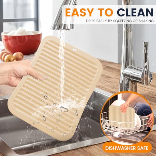 Silicone Trivet Mats 2 Heat Resistant Pot Holders Multipurpose Non