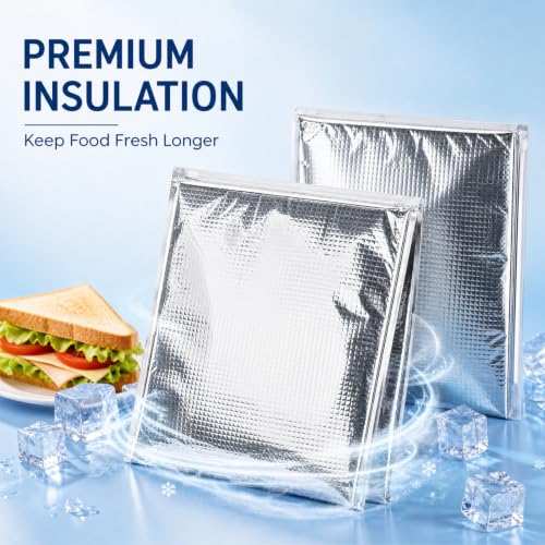 Insulated Food Storage Bag with Zipper Design (5 Count)