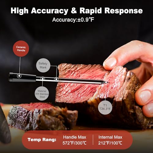 Smart Wireless Meat Thermometer 4 Probes (4 Count)