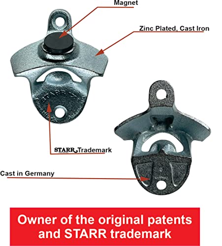 Original Wall Mounted Bottle Opener with Magnetic Cap