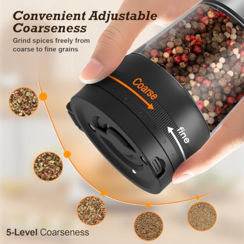 Electric Salt & Pepper Grinder Set (2 Count)