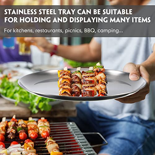 6 Pieces Silver Pizza Pans 12 Inch Bakeware (6 Count)