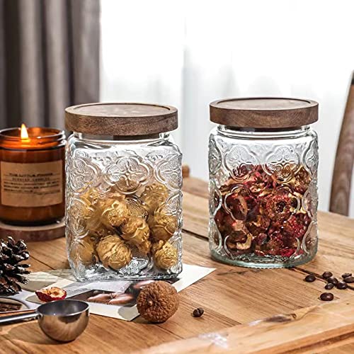Vintage Glass Airtight Storage Jar Set of 4