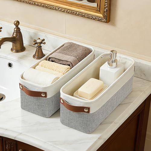 Small Fabric Storage Baskets (4 Count)