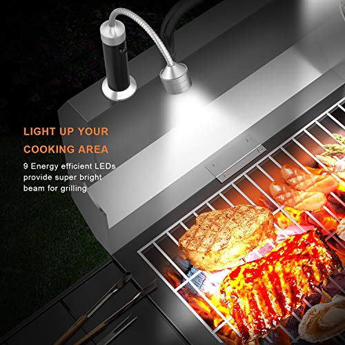 Barbecue Grill Light Magnetic LED Flexible Gooseneck Grilling Accessories (2 Count)