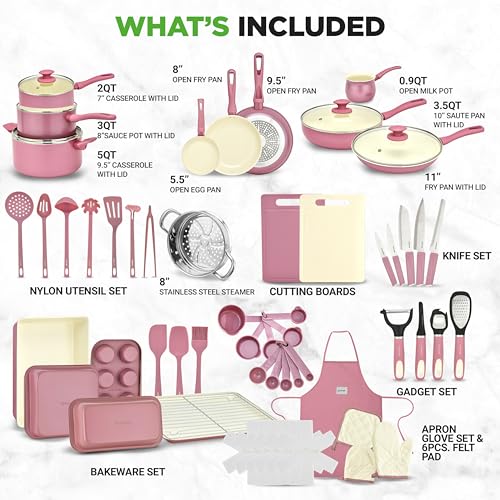 54 Piece Kitchen Cookware Set