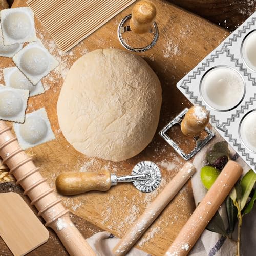 12 Piece Ravioli Mold Set with Press