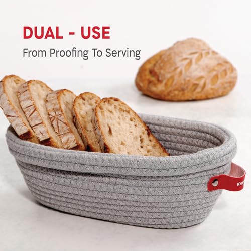 Cotton Rope Banneton Bread Proofing Basket Set (2 Count)