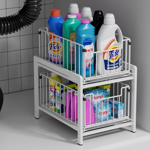 2 Tier Pull Out Cabinet Organizer