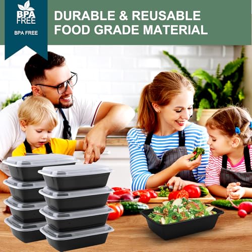 50 Pack Meal Prep Containers 38 oz (50 Count)