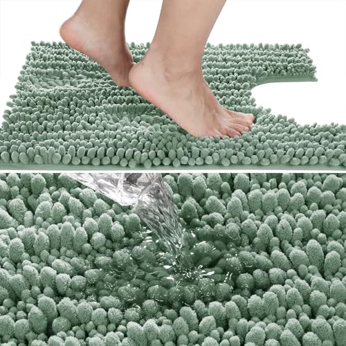 Toilet Rug U Shaped Washable 24x20 Inch
