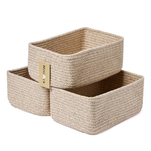 Small Storage Baskets for Organizing (3 Count)