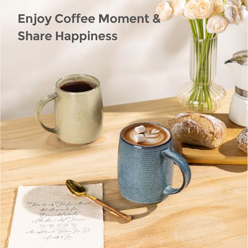 Large Coffee Mugs Set of 4 (4 Count)