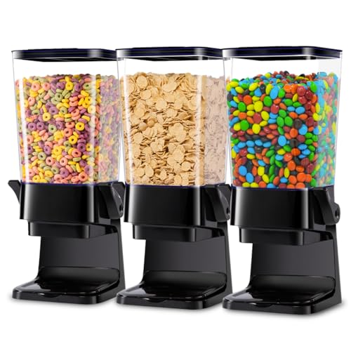 Cereal Dispenser Countertop with Lids (3 Count)