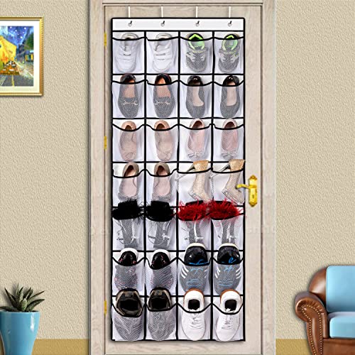 2 Pack 28 Pocket Over the Door Shoe Organizer (2 Count)