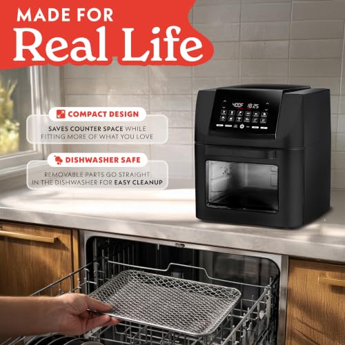 Air Fryer 14 Qt Rotisserie Oven with Window