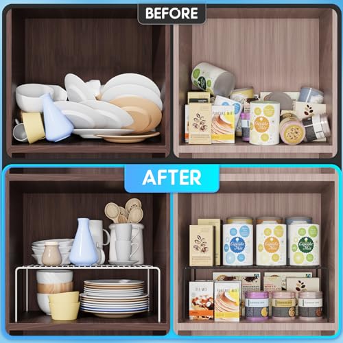4Pack Cabinet Storage Shelf Rack (4 Count)