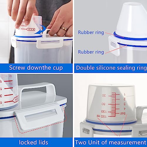2 Pcs 5.5 LB Rice Storage Container (2 Count)