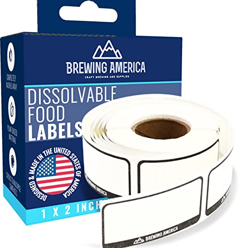 Dissolvable Food Labels for Food Containers (250 Count)