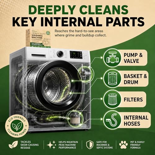 Dishwasher Cleaner + Washing Machine Cleaner Bundle (18 Count)