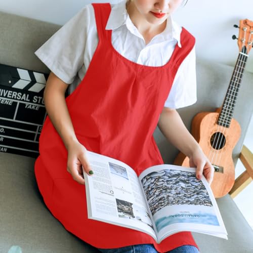 Women's Japanese Pinafore Cross Back Apron