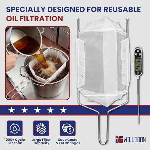 Upgraded Fryer Filter Bag & Frame Set