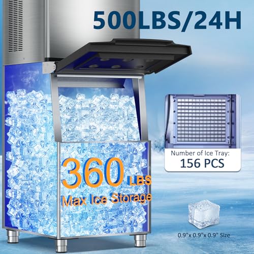 Commercial Ice Maker Machine 460LBS (156 Count)