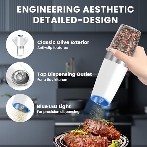 Battery Operated Salt And Pepper Grinder Set (2 Count)