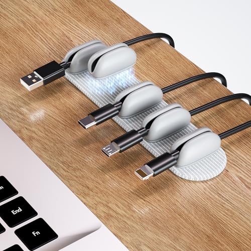 5 Pack Magnetic Cable Clips Cord Organizer (5 .)