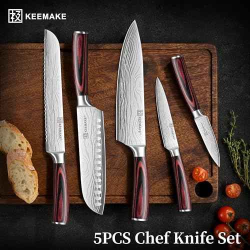 5 Pieces Kitchen Knife Set (5 Count)