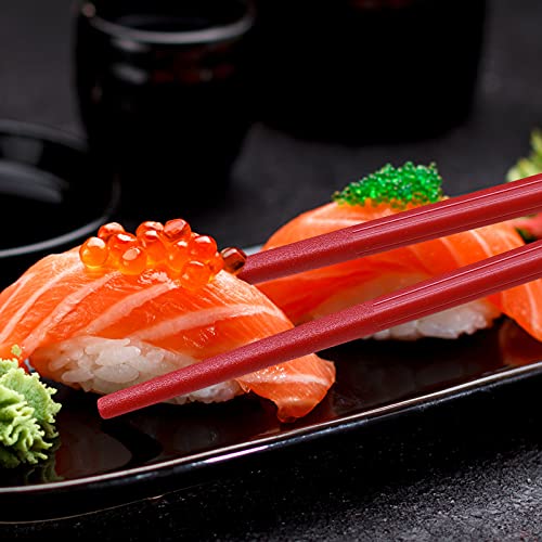 Chopsticks GLAMFIELDS 5 Pairs Premium Reusable Multicolour Chopsticks for Sushi Japanese Matte Anti