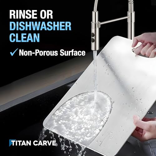 Titan Carve Titanium Cutting Board Double