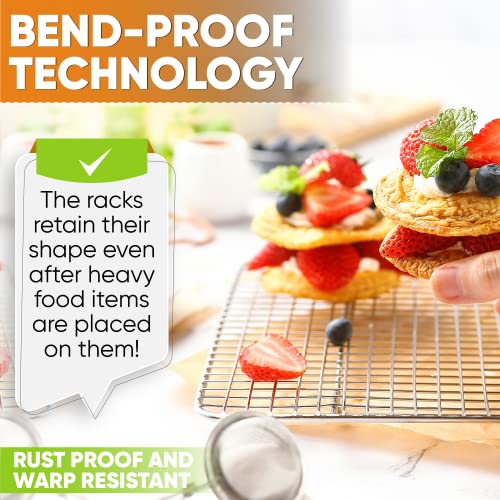 10" x 15" Stainless Steel Cooling Rack for Baking (2 Count)