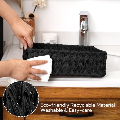 Wicker Storage Baskets for Shelves (2 Count)