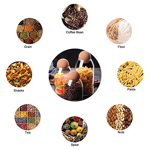 1200ML 40Oz Glass Storage Container with Ball Cork