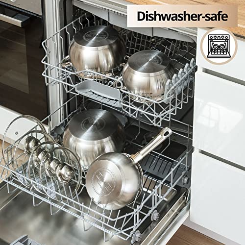Classic 6.5 Quart Stainless Steel Stock Pot with Glass Lid